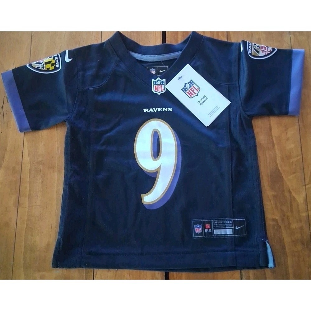Nike Baltimore Ravens Justin Tucker #9 Jersey Toddler 2T Black Purple NFL Team